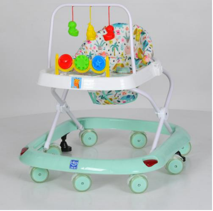 Ходунки з музикою Bambi дугою з підвісками та світлом Бірюзовий (M 0541C-10)