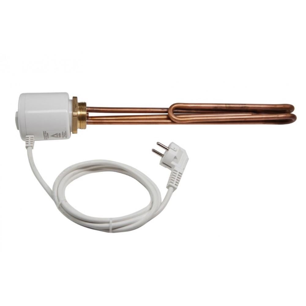 Тен гнутый Tenko RS/G 2,5 кВт резьба 1" 1/4 с термостатом медь (96312)