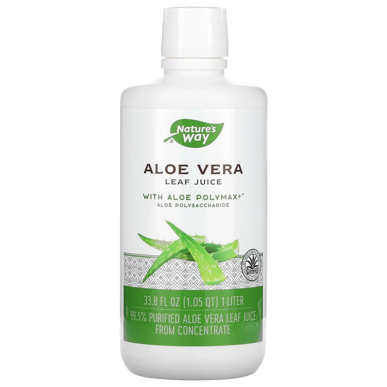 Алое Вера Nature's Way Aloe Vera сок из листьев для здорового пищеварения 1 л (1406836801)