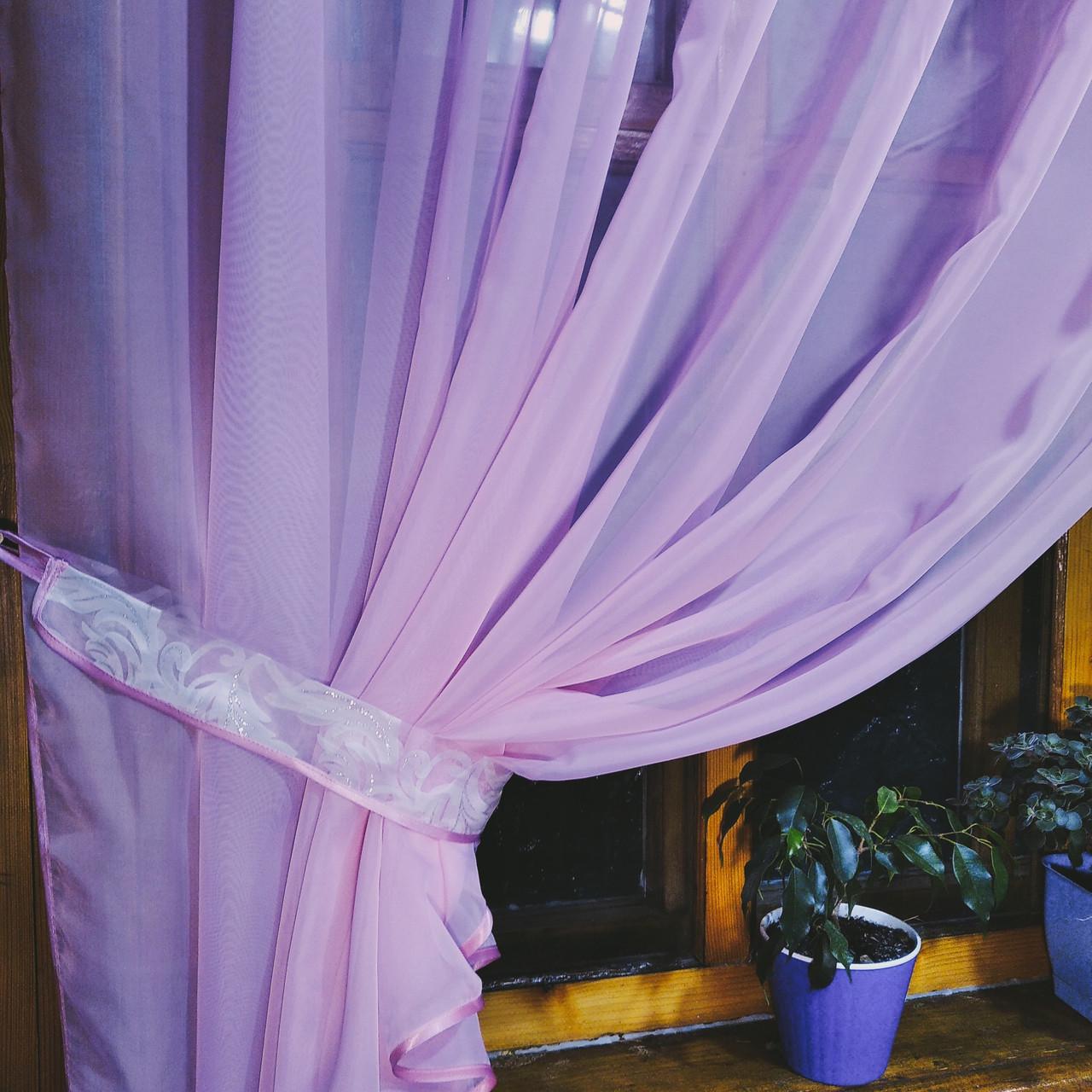 Шторы Анжелика вензель левая Розовый (1173408119) - фото 5 Шторы Анжелика вензель левая Розовый (1173408119) - фото 5