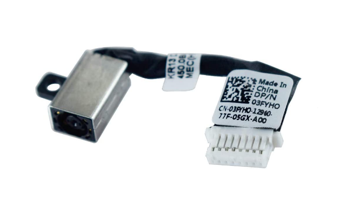 Разьем питания для ноутбука Dell Inspiron 13 7370 7373 450.0B502.0011 с кабелем шлейф/гнездо (1497241315)