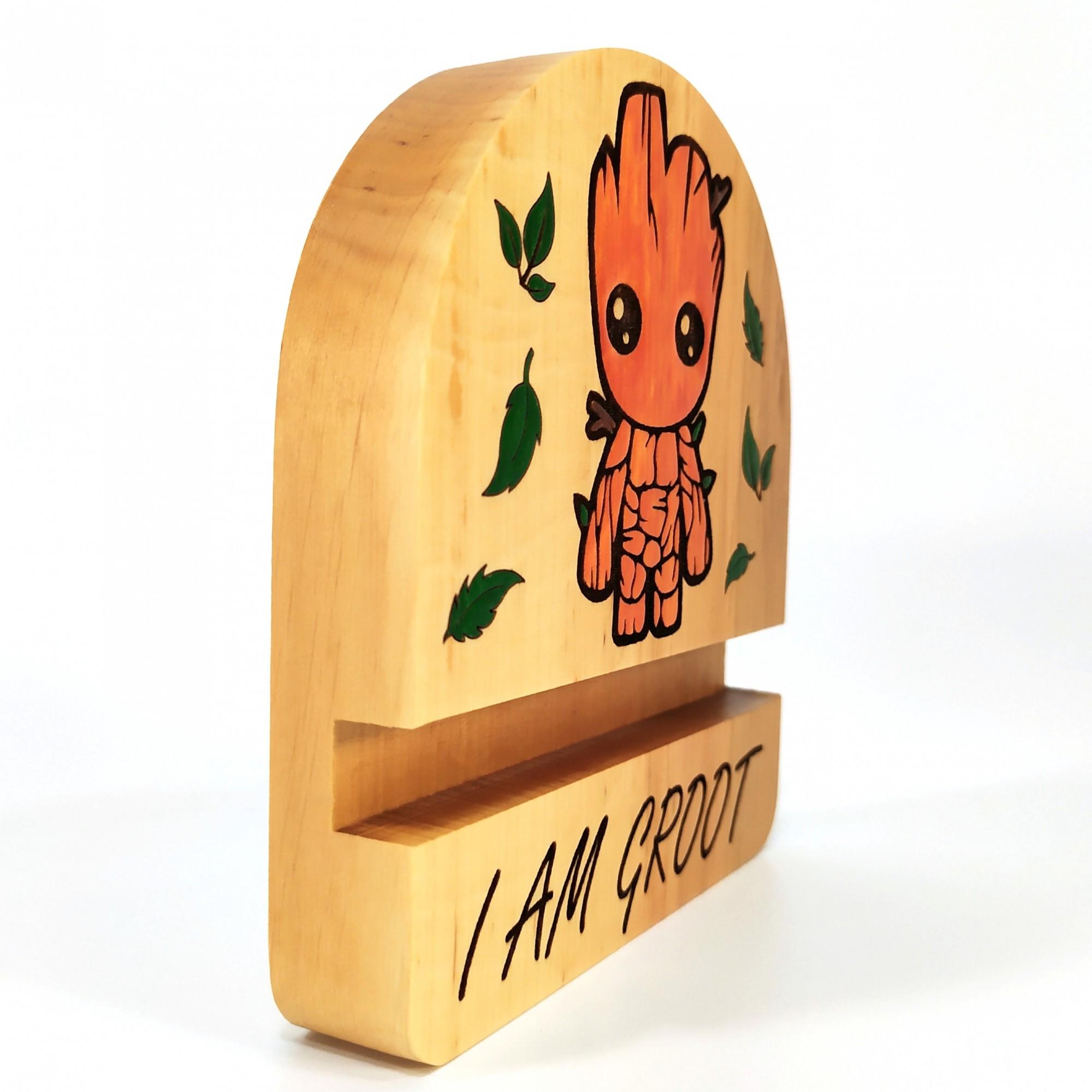 Подставка для телефона Майстерня містера Томаса I AM GROOT 12х10 см Оранжевый - фото 5