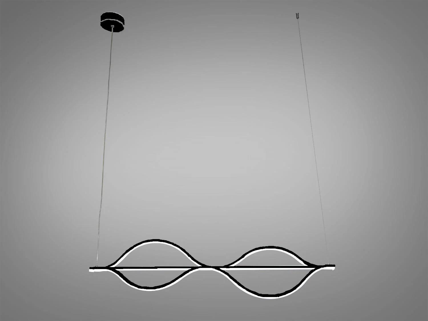 Люстра светодиодная 45W (8837BK)