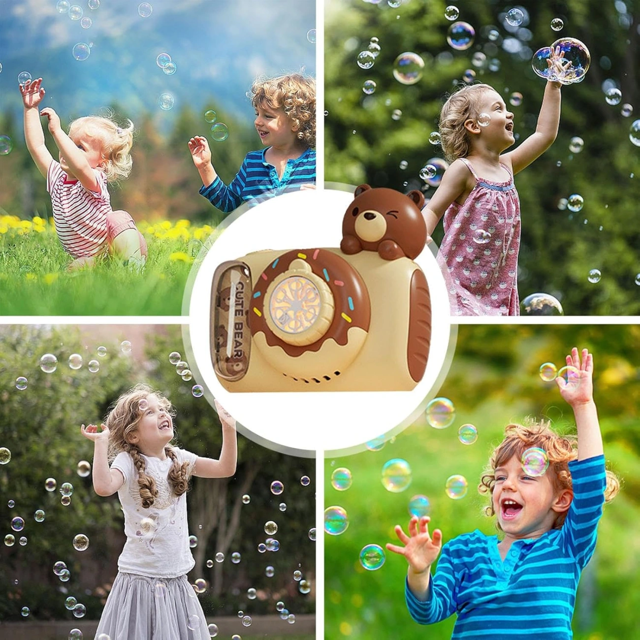 Аппарат мыльнопузырьковый HL 038 D с подсветкой/камерой и удобным ремешком (29198620) - фото 4 Аппарат мыльнопузырьковый HL 038 D с подсветкой/камерой и удобным ремешком (29198620) - фото 4