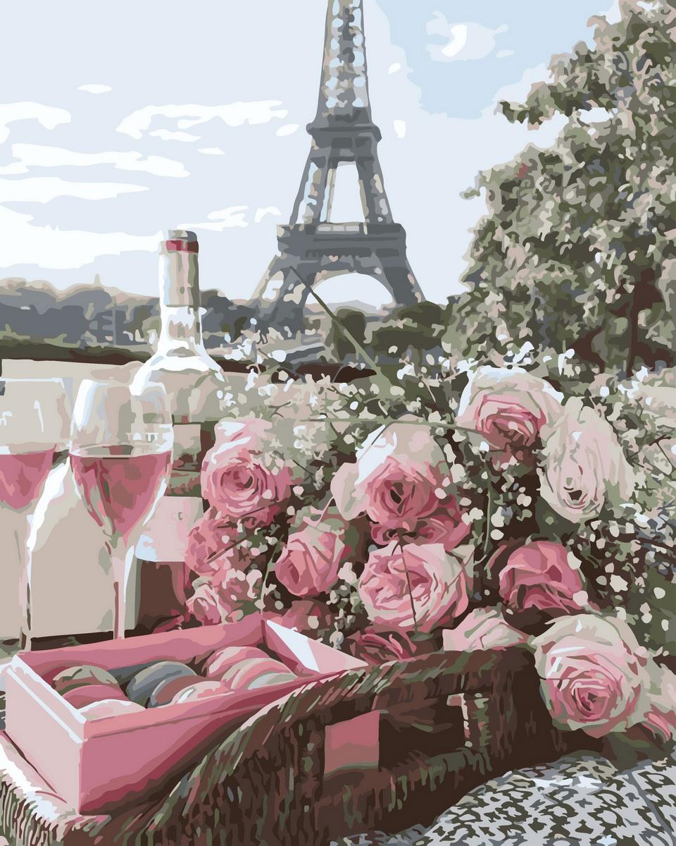 Картина по номерам Brushme Романтика Парижа 40x50 см без коробки (BK-GX32923)