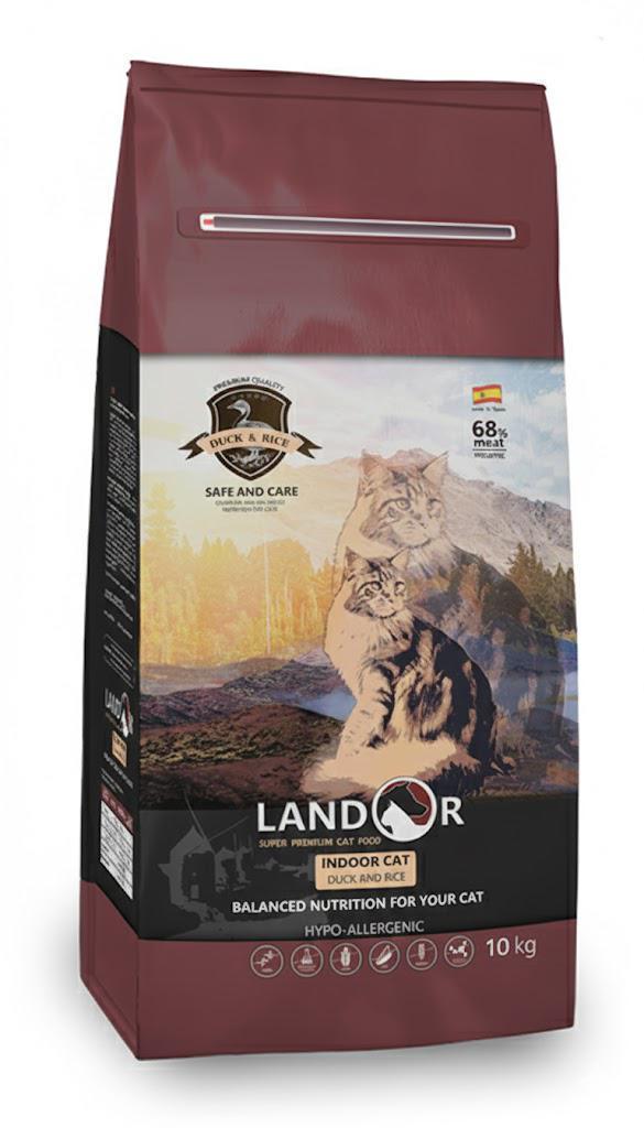 Корм сухой для котов LANDOR Indoor Duck&Rice живущих в помещении Утка с рисом 10 кг (31365277)