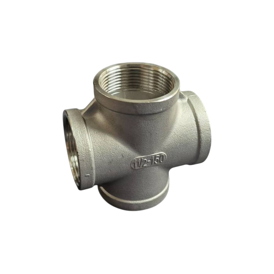 Крестовина муфтовая Ду40 нержавеющая сталь AISI304 ВР BSPP Class 150 90° 1-1/2" (29203333)