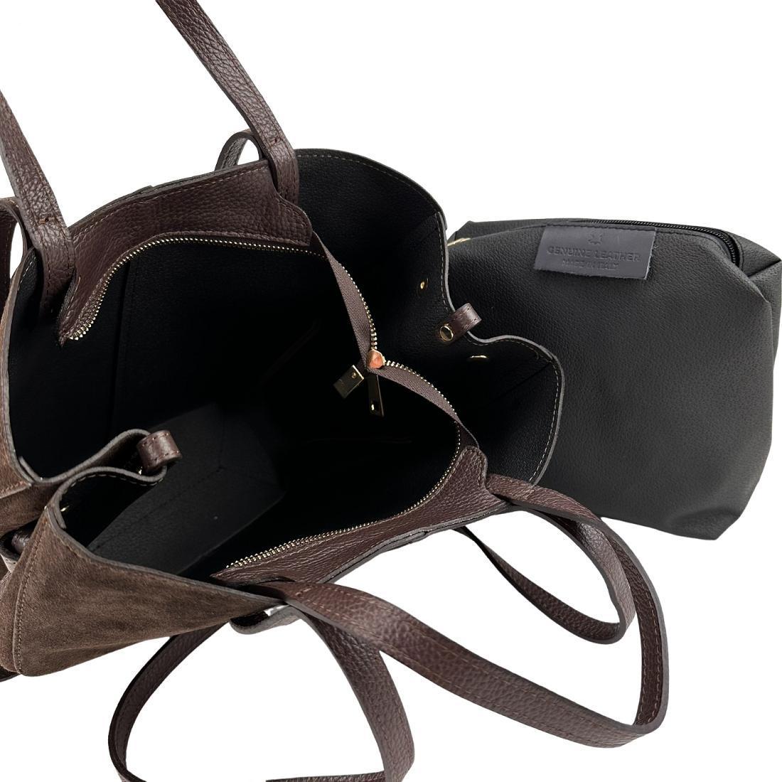 Жіноча сумка замшева Firenze Italy F-IT-7888DB Шоколадний (2656558537) - фото 2