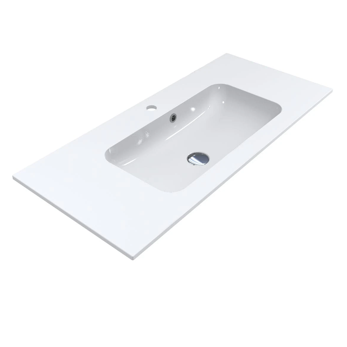 Умывальник накладной Miraggio Della прямоугольный 1000x450 мм Белый (MG-0000166)