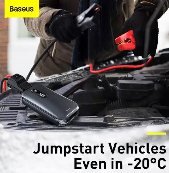 Пускозарядное устройство BASEUS Car Jamp Starter Super Energy Pro 3in1 12V 12000 mAh с функцией павербанка (1923263124) - фото 5