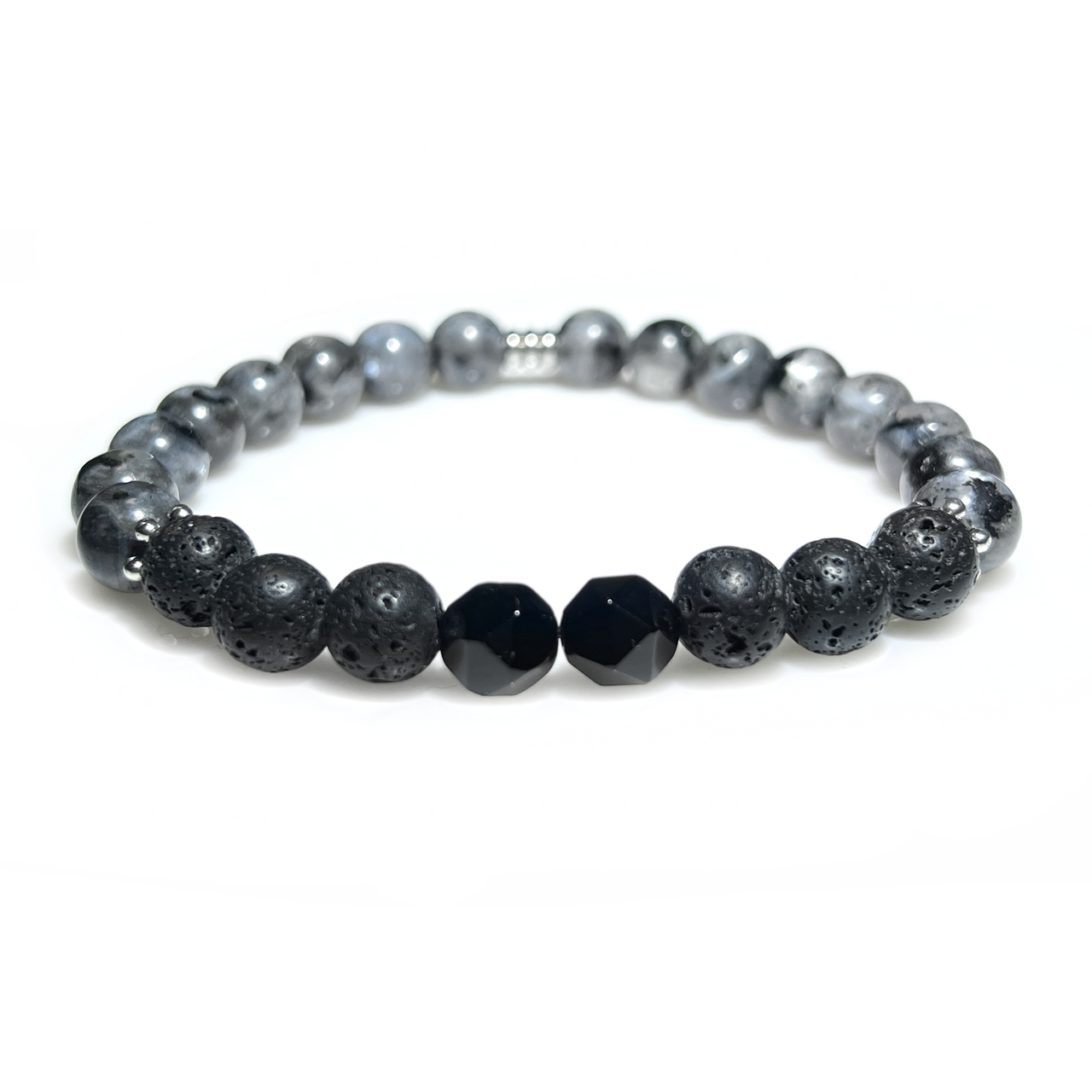 Браслет Stonest Line №2 16 см Black/Grey (br029-16)