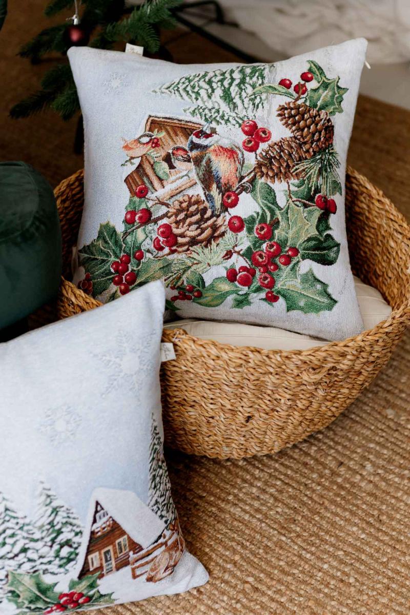 Наволочка гобеленова Пташка SQUIRREL 45х45 см (041923) - фото 6