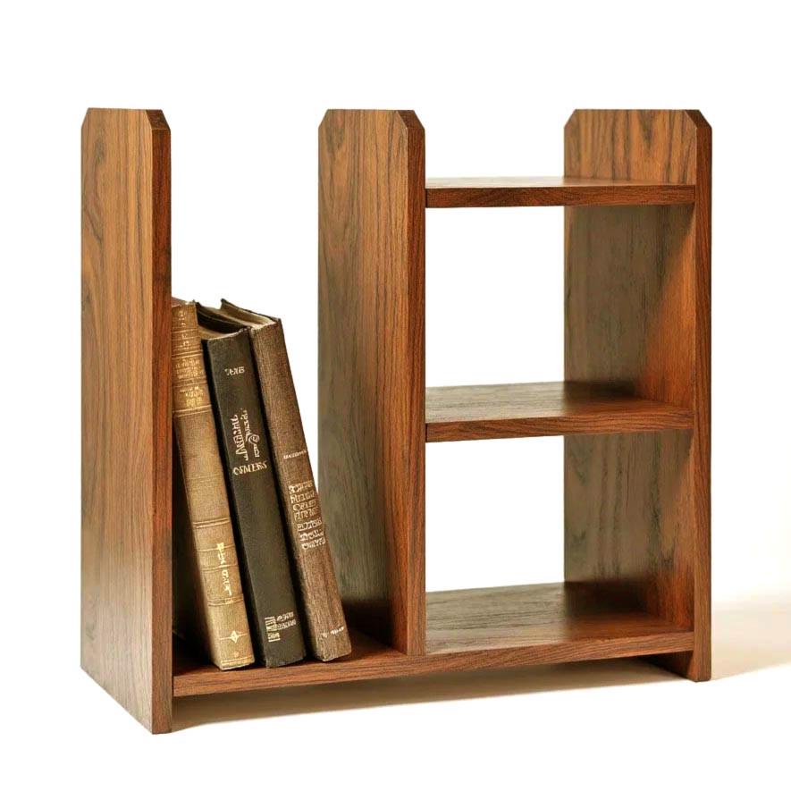 Полка книжная настольная из дерева Сумире Охра (КПА-038104)