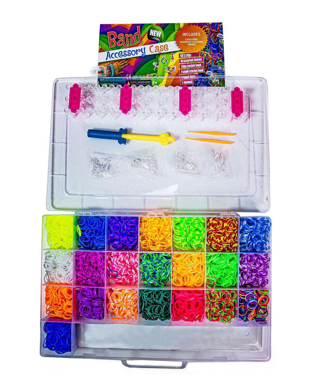 Набор для плетения браслетов Accessory Case станок/крючки/резинки Multicolor (145790880) Набор для плетения браслетов Accessory Case станок/крючки/резинки Multicolor (145790880)