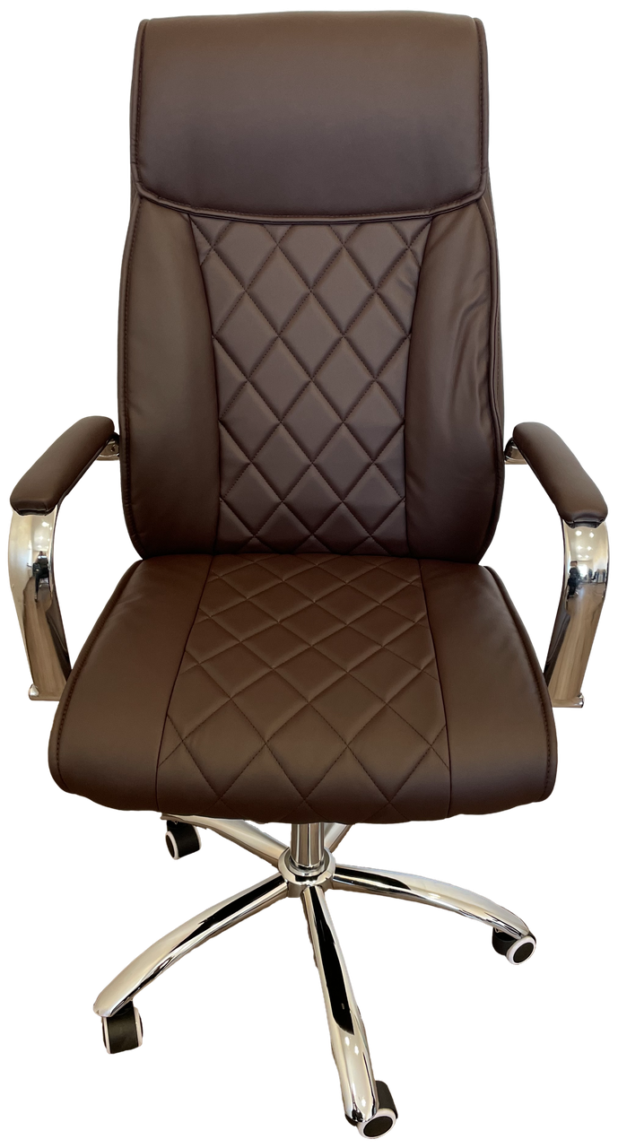 Кресло руководителя Техфорвард Дионис ANF эко-кожа крестовина хром Коричневый - фото 2 Кресло руководителя Техфорвард Дионис ANF эко-кожа крестовина хром Коричневый - фото 2