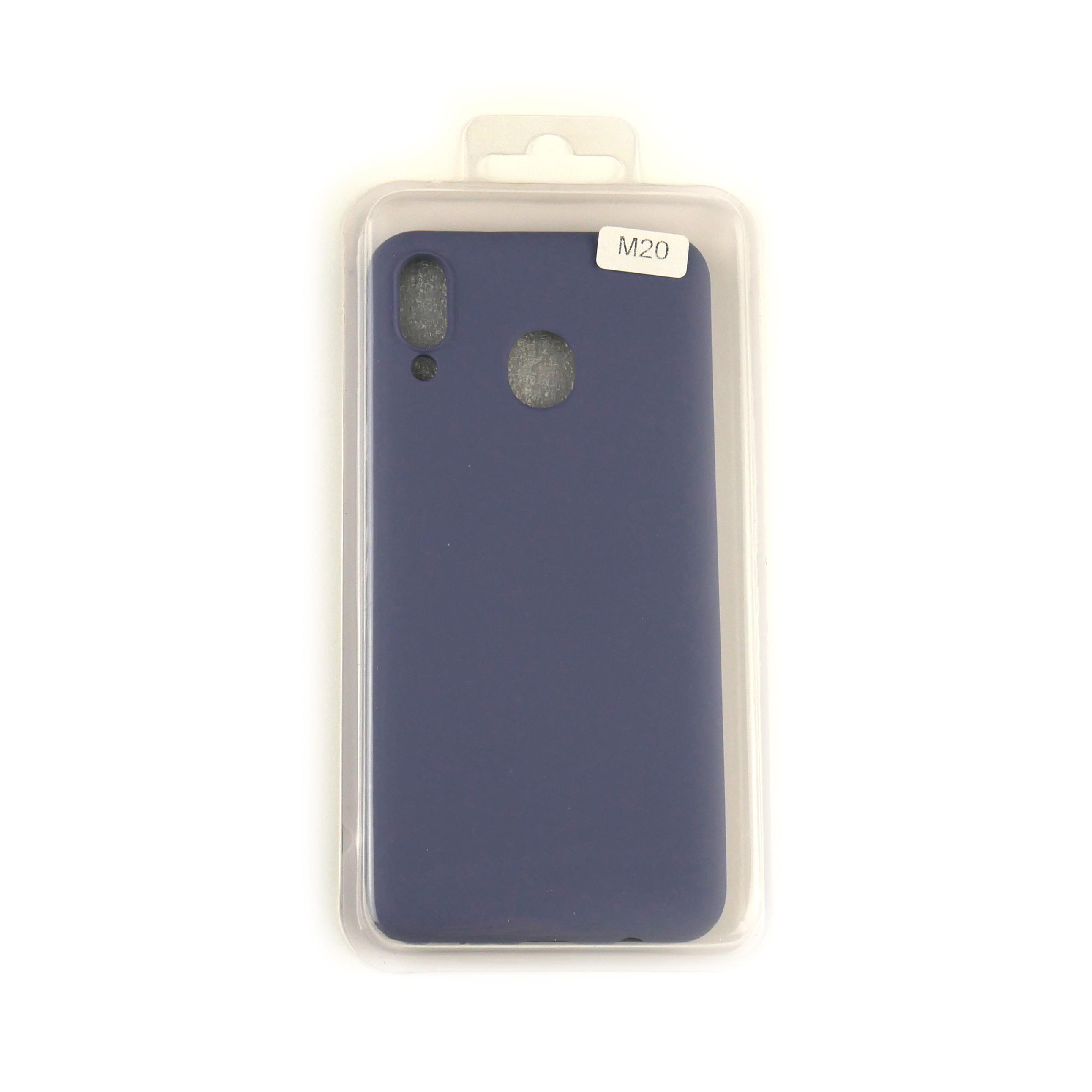Чехол Silicone Case Full Cover Samsung M20 Джинсовый
