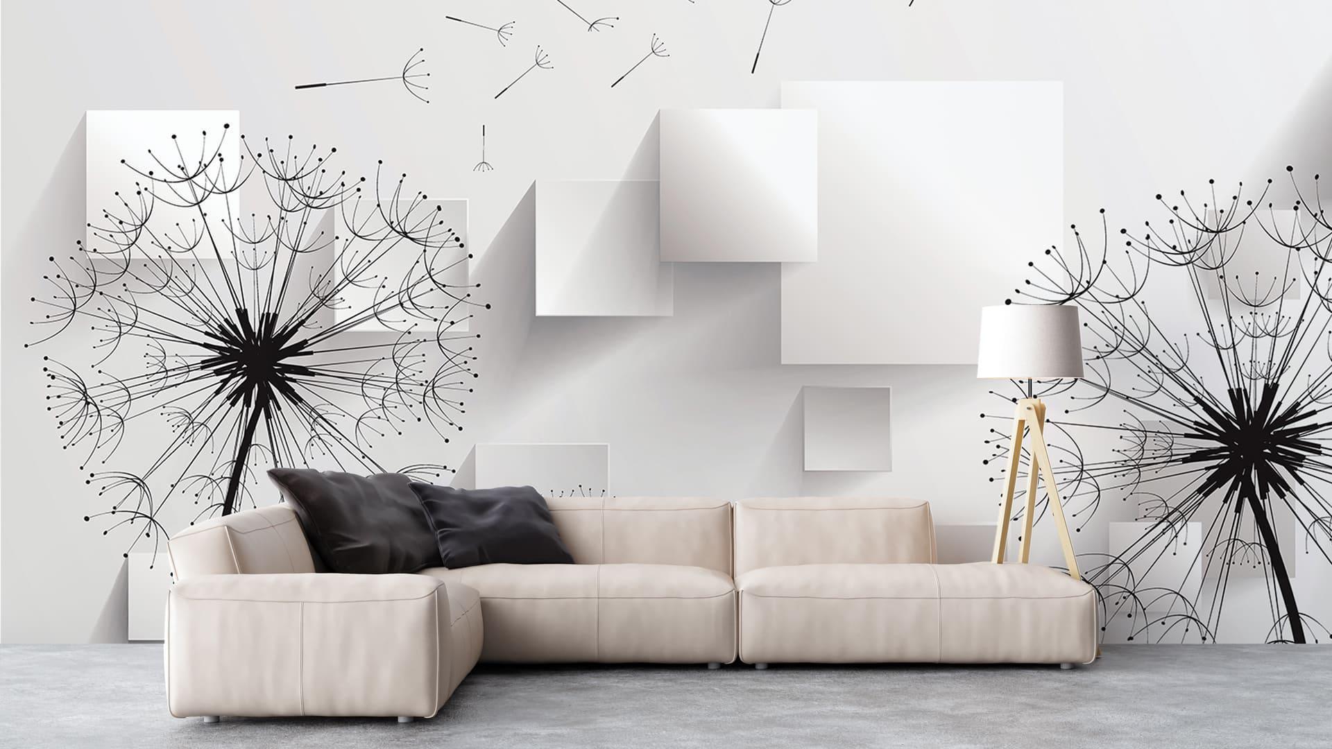 Фотообои флизелиновые Styleo Print-walls 3D Одуванчики 019 400х250 см (Pw-019/4)