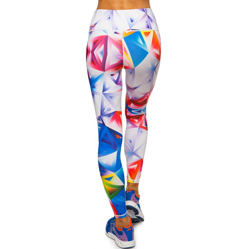 Лосини жіночі з принтом DOMINO YH72 L Білий/Синій/Червоний (YH72_L) - фото 2