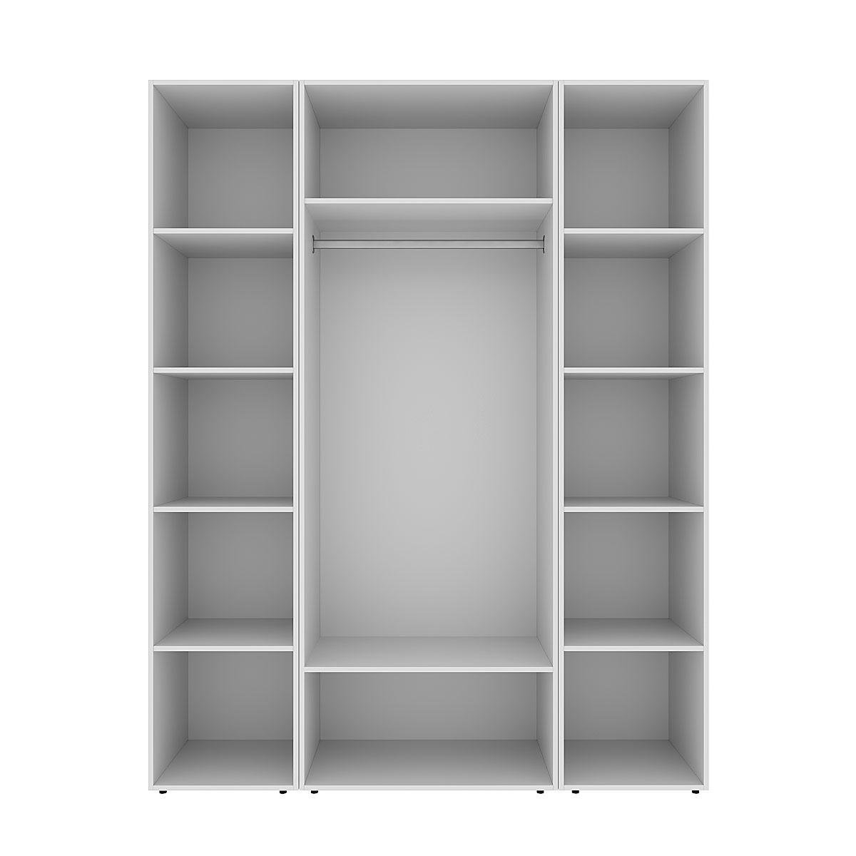 Шкаф распашной комбинированный ART IN HEAD №16 Light 1600x500x2200 мм Белый бриллиант (GALTK0161000000) - фото 3 Шкаф распашной комбинированный ART IN HEAD №16 Light 1600x500x2200 мм Белый бриллиант (GALTK0161000000) - фото 3