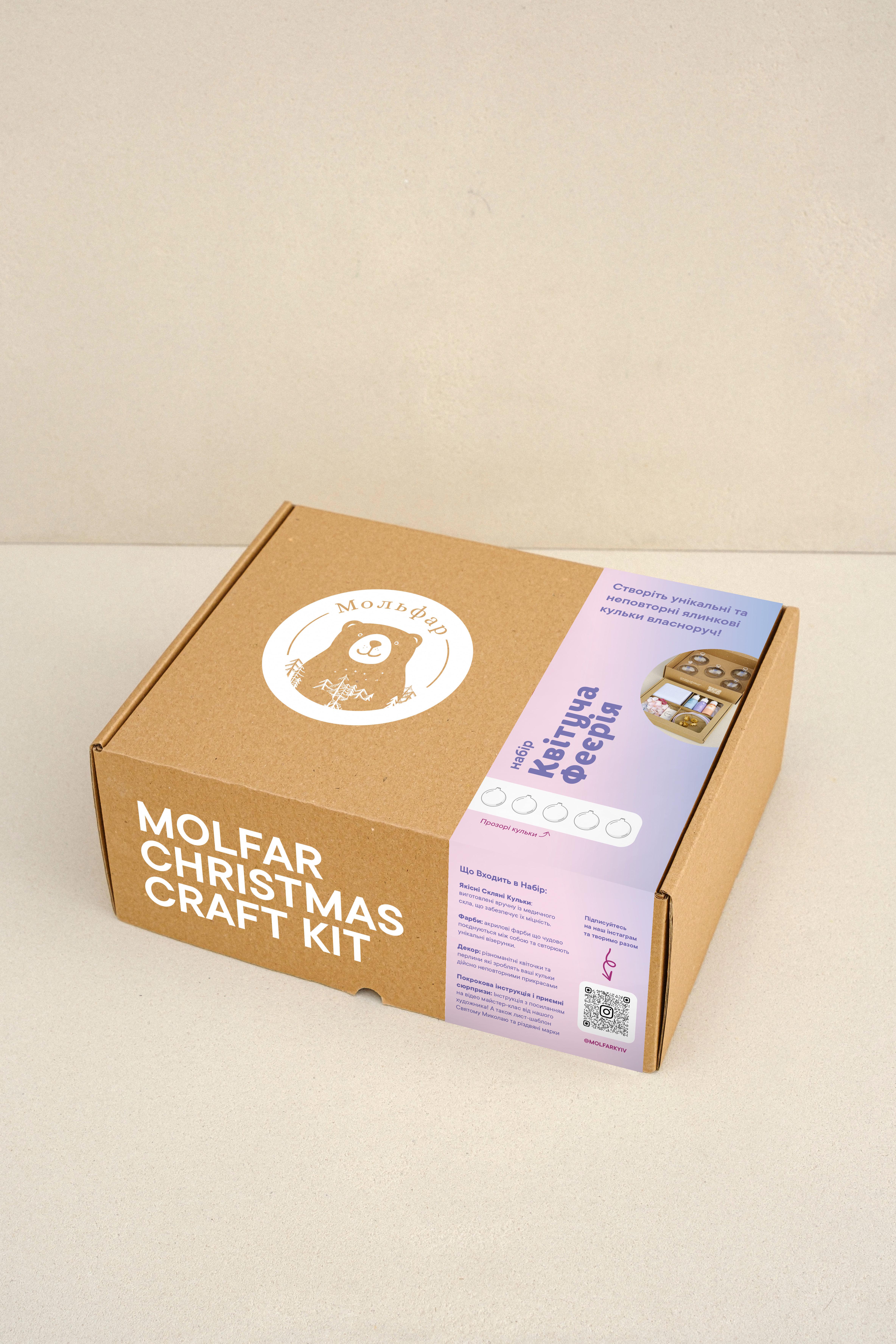 Набір для декорування ялинкових куль зсередини Квітуча Феєрія (21542167)