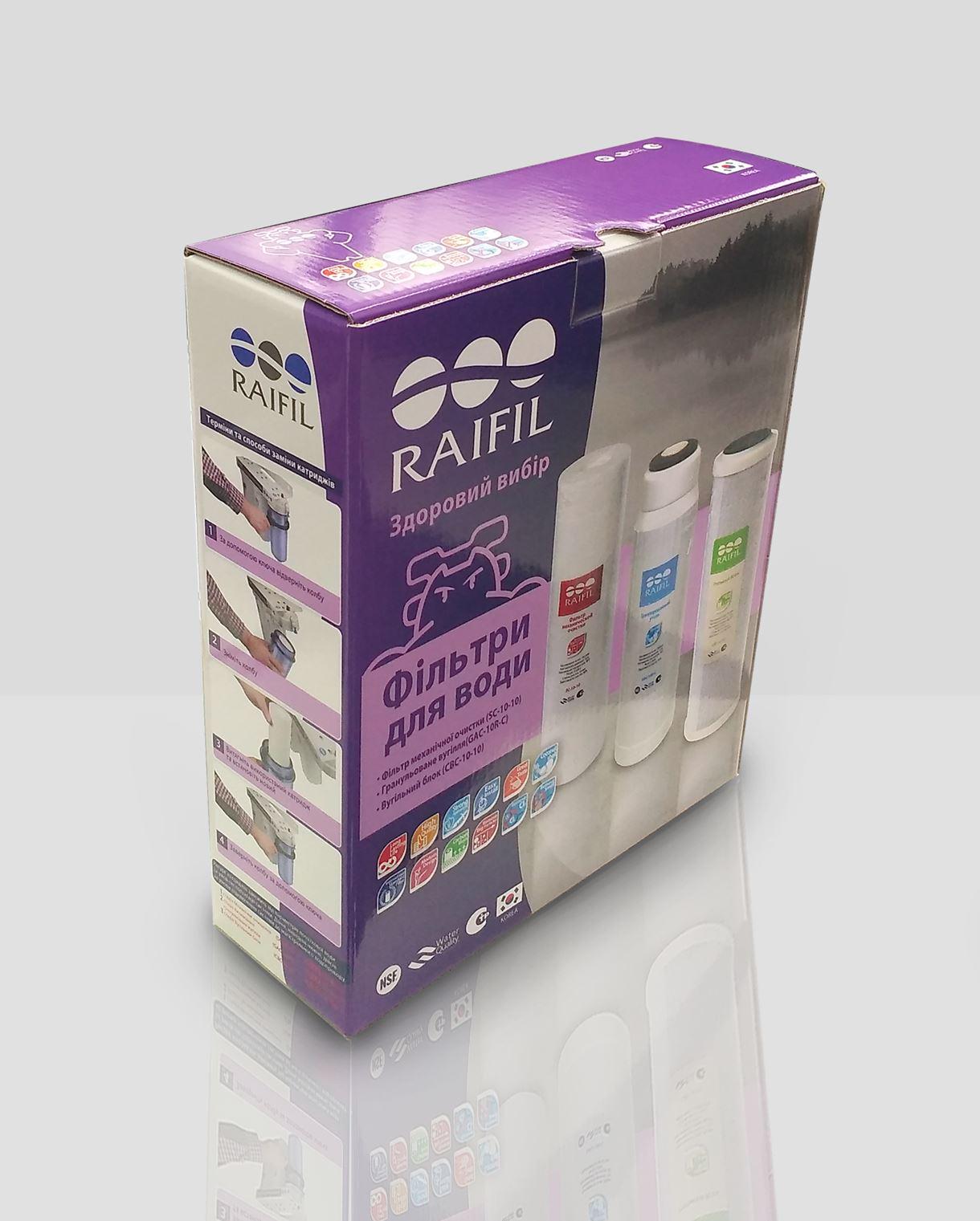 Комплект змінних картриджів Raifil Coal Trio complect (2057) - фото 3 Комплект змінних картриджів Raifil Coal Trio complect (2057) - фото 3