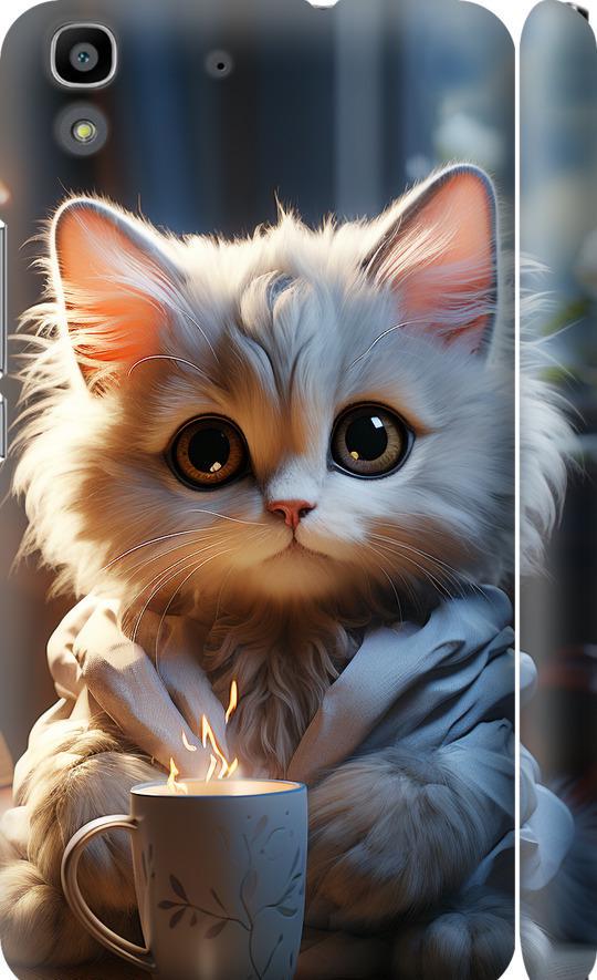 Чехол на Huawei Y6 White cat (5646m-333-42517)
