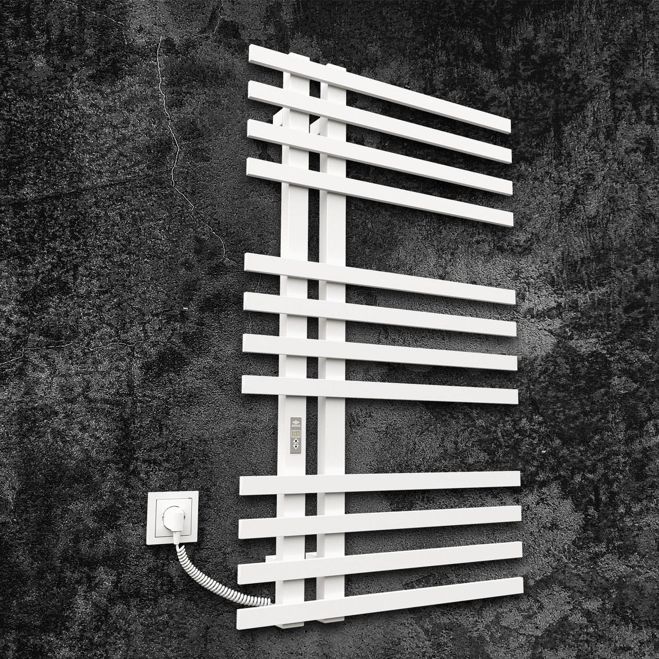 Полотенцесушитель Kosser Браш 1000х600 мм EL с таймером Белый (ДБ02ELW)