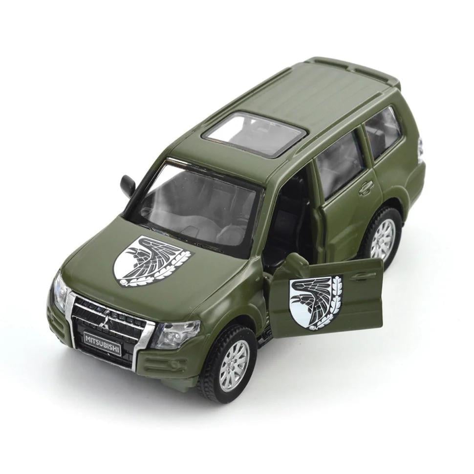 Машинка инерционная TechnoDrive Mitsubishi Pajero 93 ОМБр Холодный Яр Шевроны Героев (IM-176-M-461)