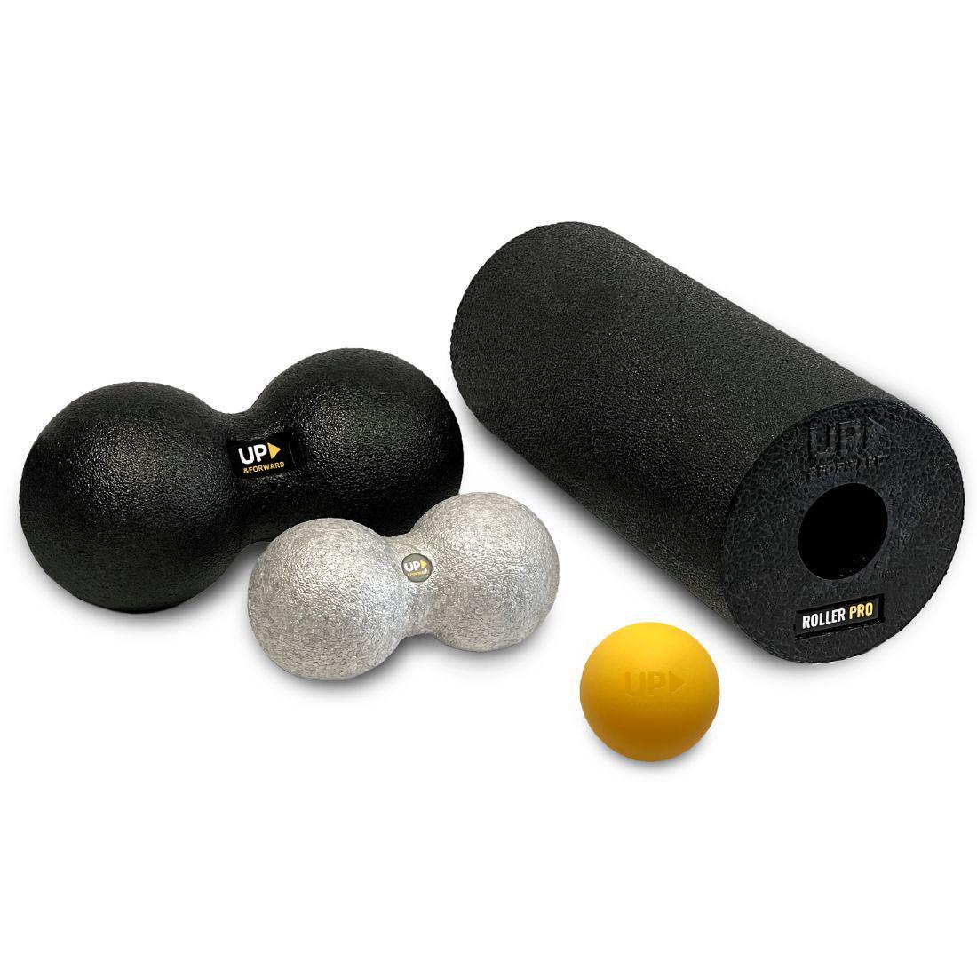 Ролик массажный/мяч двойной/массажный мяч UP & FORWARD MAX Yellow Ролик массажный/мяч двойной/массажный мяч UP & FORWARD MAX Yellow