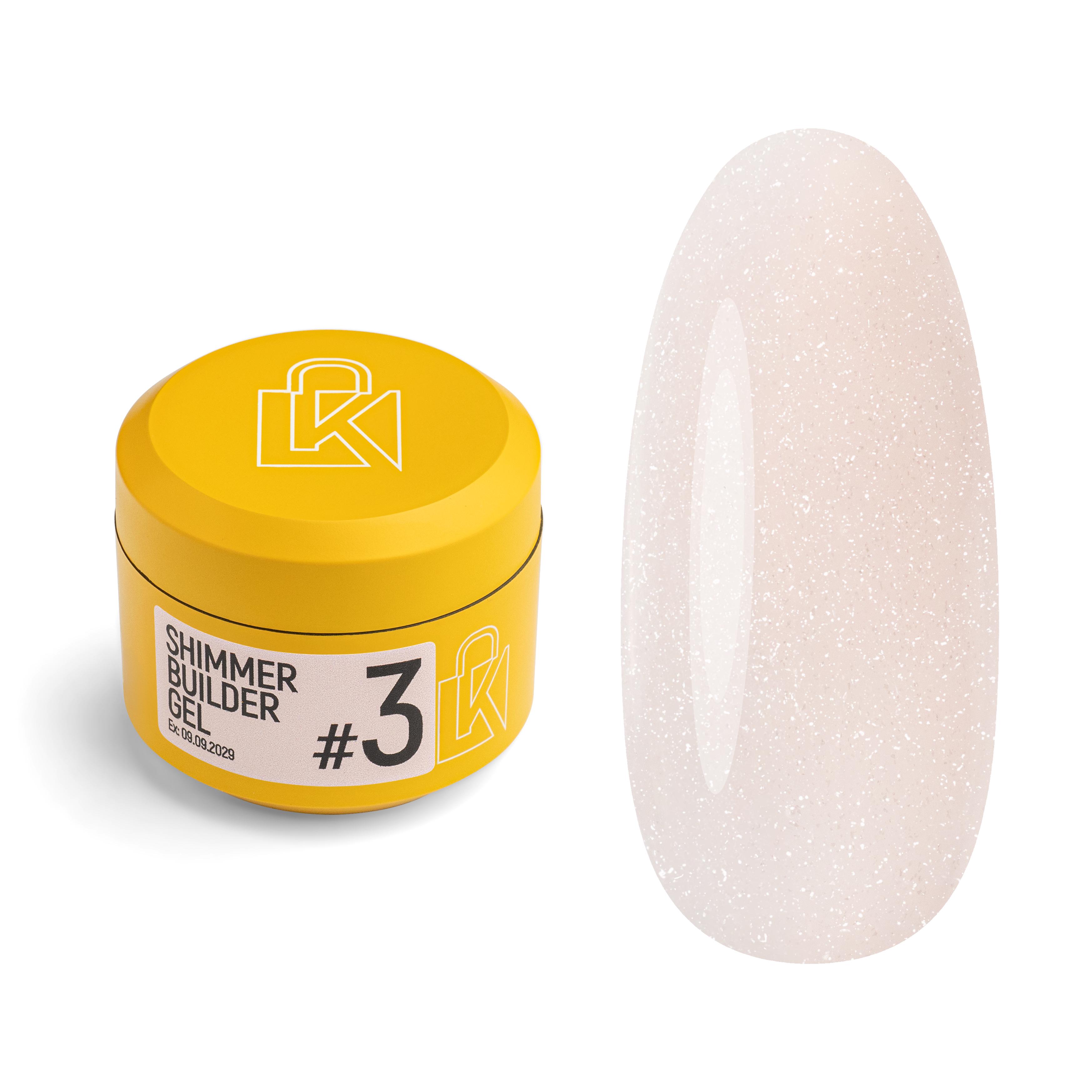 Гель для наращивания Kupiuviti Shimmer Builder Gel №03 30 мл