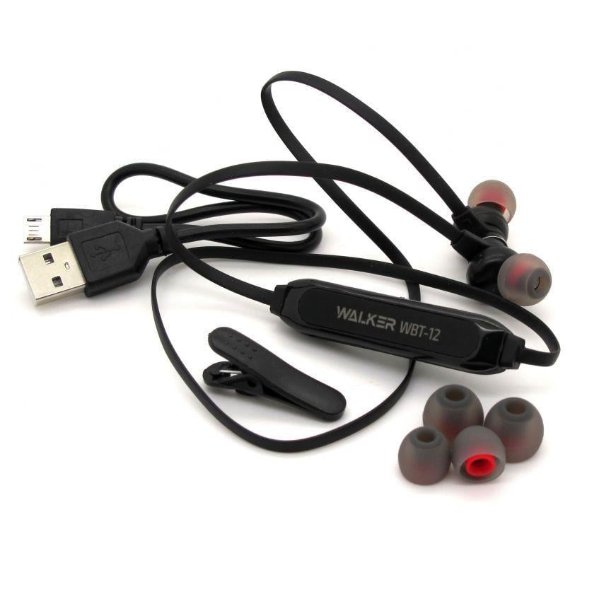 Наушники Walker WBT-12 sport Bluetooth Black