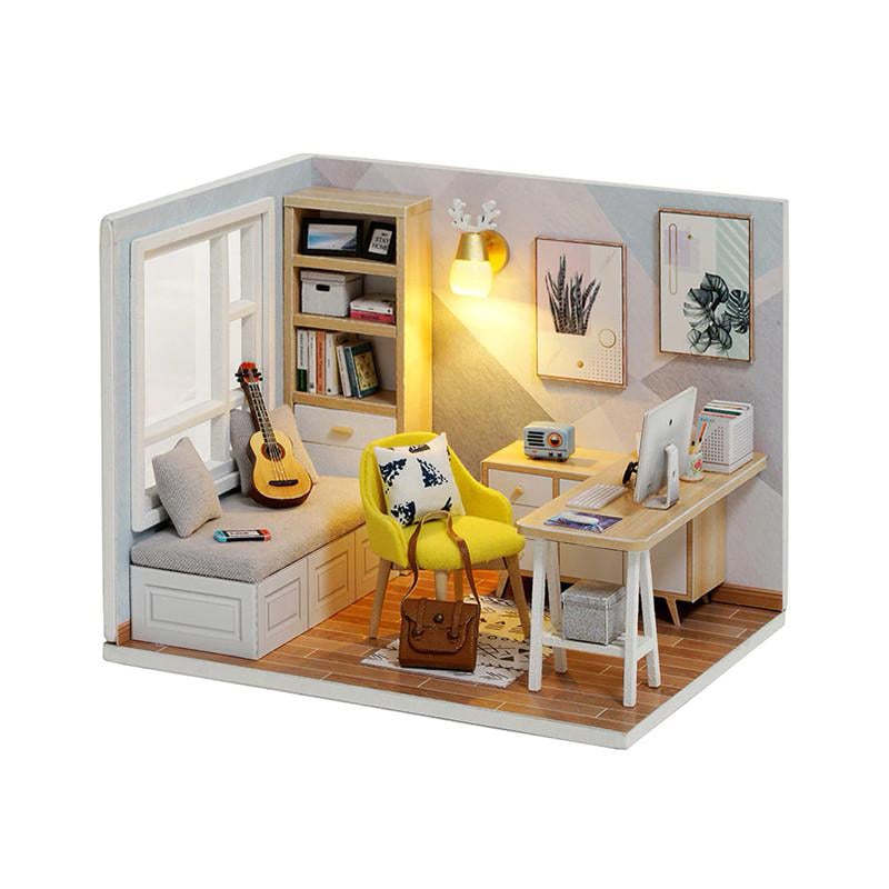 Ляльковий будинок конструктор DIY Cute Room QT-007-B Sunshine Study