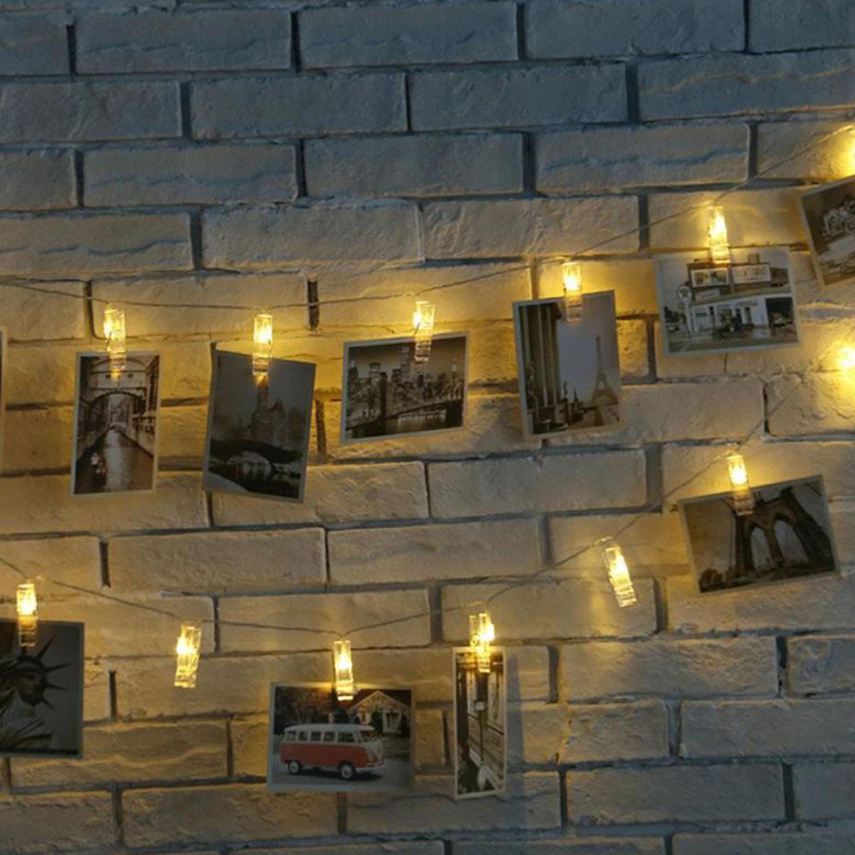 Гирлянда светодиодная с прищепками для фото 3 м USB питание через PowerBank Белый теплый (WLS-QX-DC2331W) - фото 4 Гирлянда светодиодная с прищепками для фото 3 м USB питание через PowerBank Белый теплый (WLS-QX-DC2331W) - фото 4