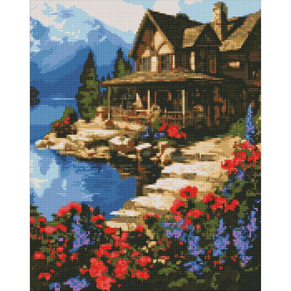 Алмазная мозаика Идейка Домик у моря 40x50 см (AMO7666)