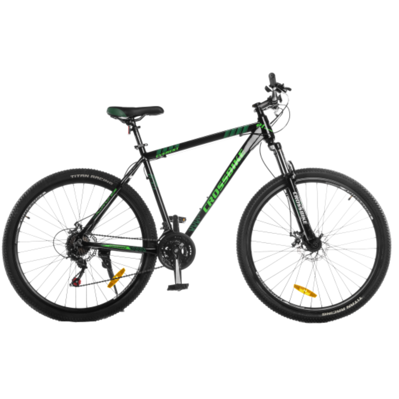 Велосипед CrossBike Everest 2025 29" 19" Black/Green