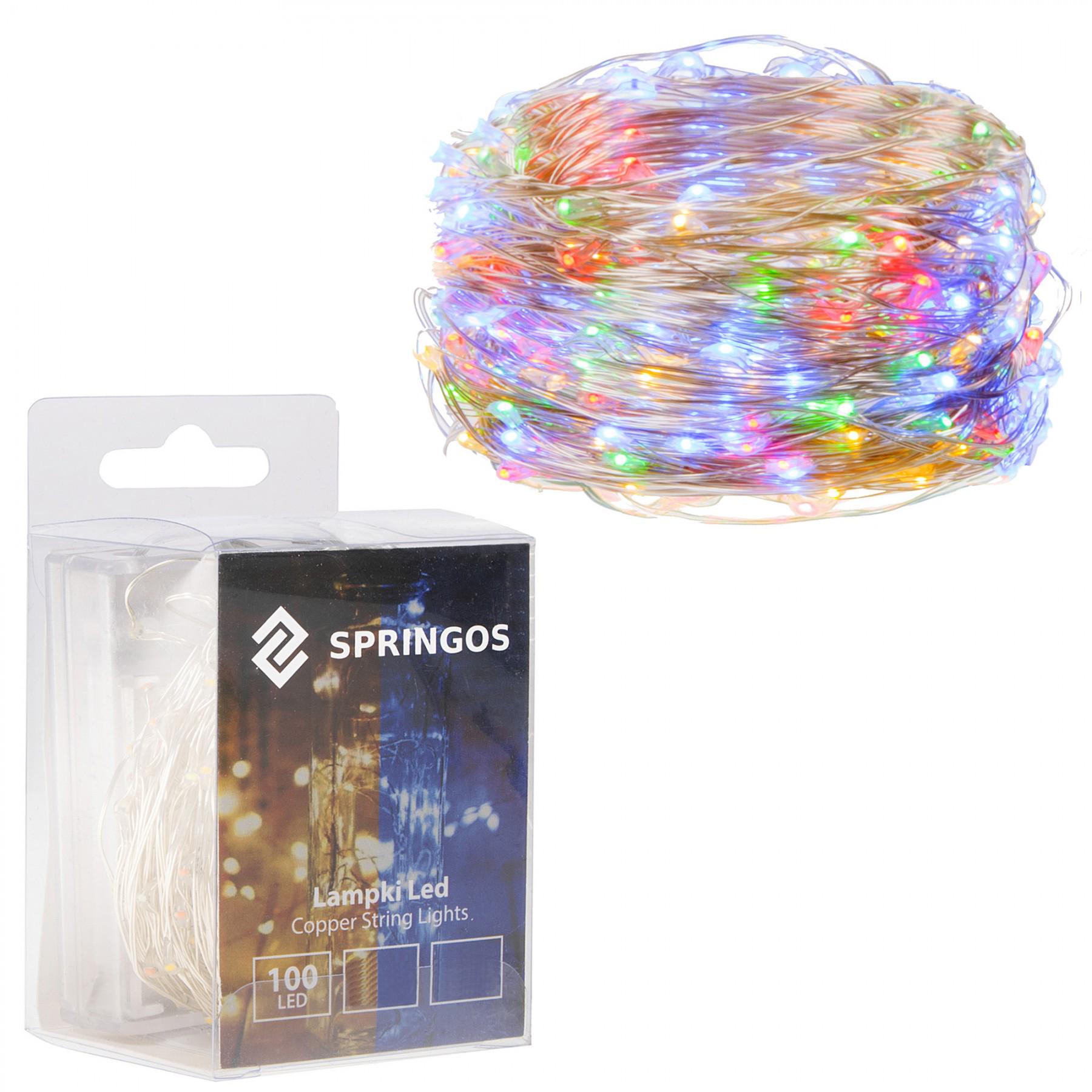 Гірлянда на батарейках Springos 9,9 м 100 LED CL0021 Mix - фото 3