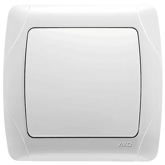 Выключатель одноклавишный Viko Carmen Белый (90561001)