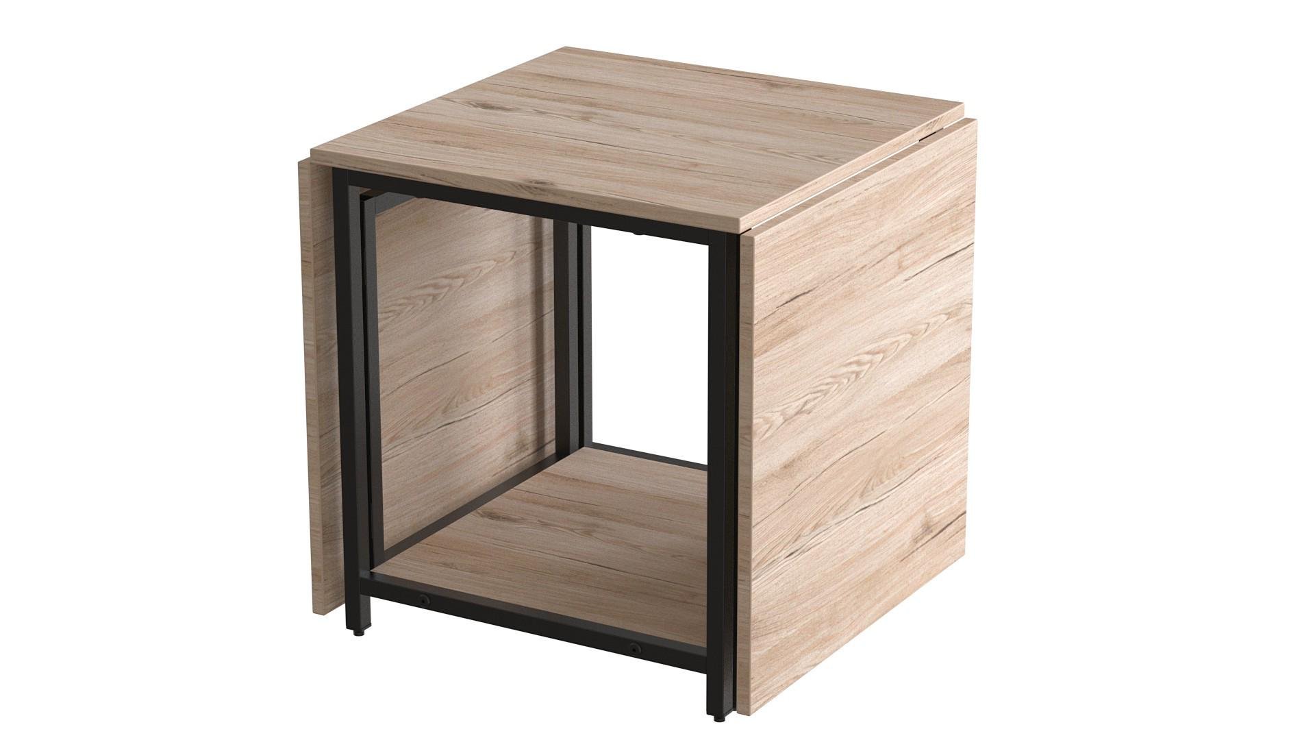 Стол журнальный трансформер Ferrum-decor Куб Комбо металл/ДСП 16 мм 540x532x500 мм Дуб Сан-Марино (FRD-105151) - фото 4 Стол журнальный трансформер Ferrum-decor Куб Комбо металл/ДСП 16 мм 540x532x500 мм Дуб Сан-Марино (FRD-105151) - фото 4