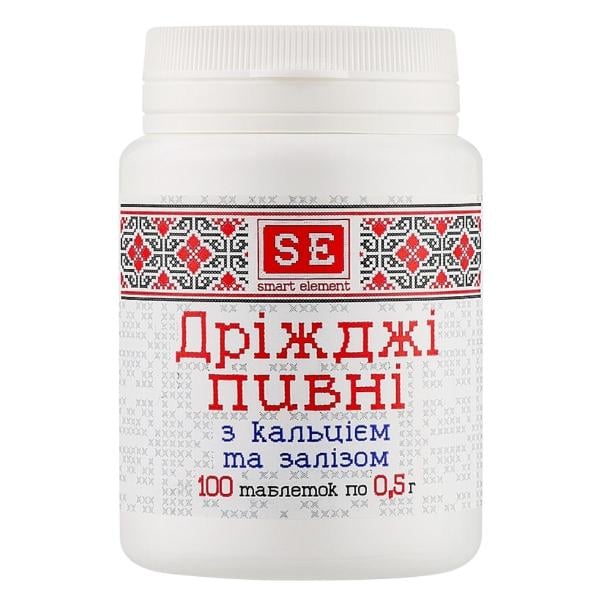 Пивные дрожжи Farmakom с кальцием и железом 100 таб. (000027599)