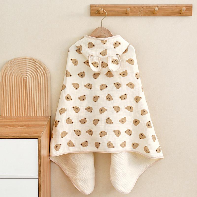 Конверт на виписку літній з капюшоном муслін Ведмідь 85x90 см (24246334) - фото 5 Конверт на виписку літній з капюшоном муслін Ведмідь 85x90 см (24246334) - фото 5