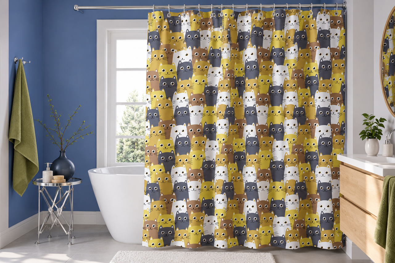 Штора для ванной Tropik Cozy Cats 180x200 см (5265)