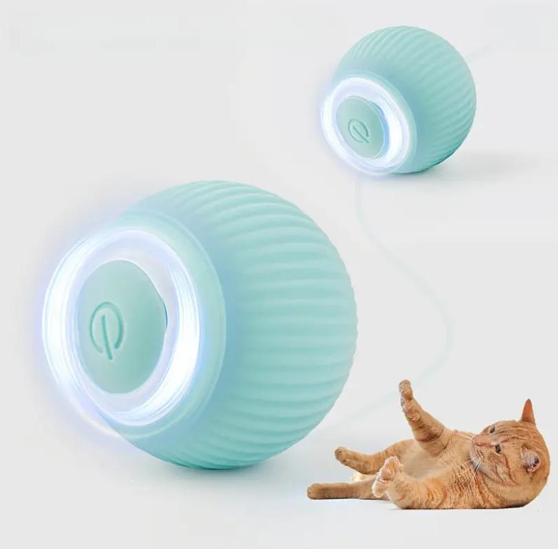 Мячик для животных с подсветкой подвижный Голубой (BDM-995-Blue) - фото 2