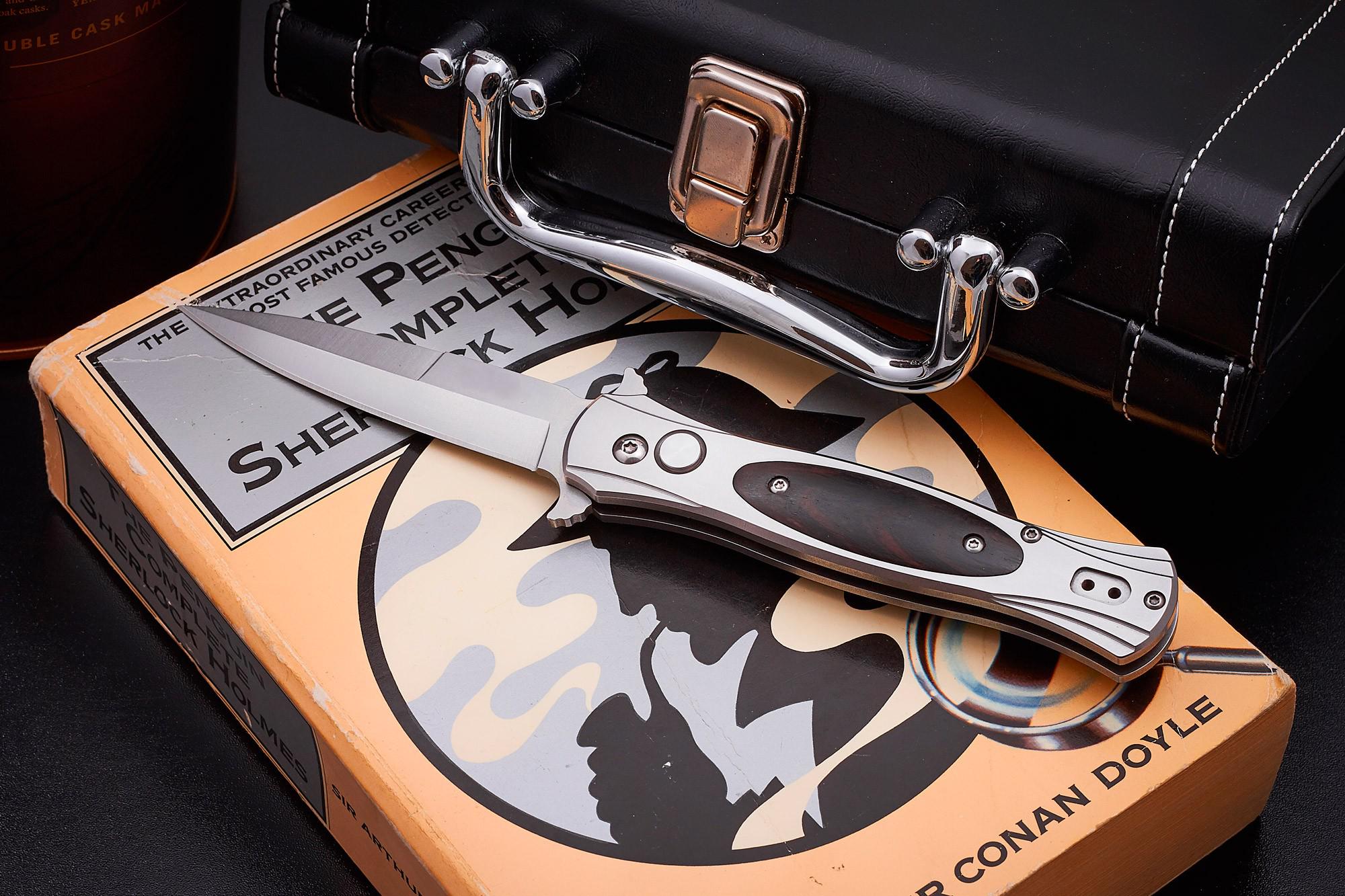 Ніж складаний викидний з кліпсою Shark (S-25) - фото 2