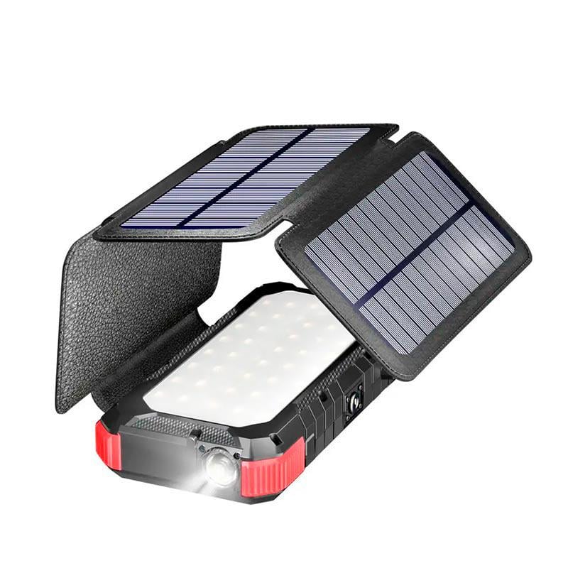 Повербанк Solar with 32pcs camping LED 20000 mAh PN-W12Pro IPX4 2USB/Type-C 18W/3A PD/QC - фото 2 Повербанк Solar with 32pcs camping LED 20000 mAh PN-W12Pro IPX4 2USB/Type-C 18W/3A PD/QC - фото 2