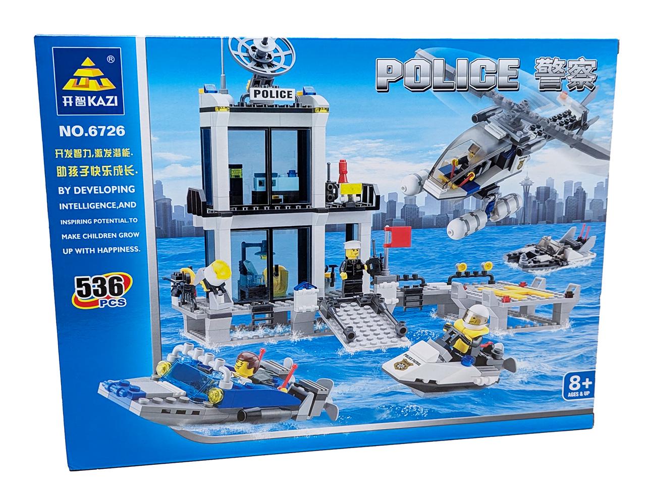Конструктор Поліцейська дільниця Морська поліція Kazi 536 дет. (30411386)