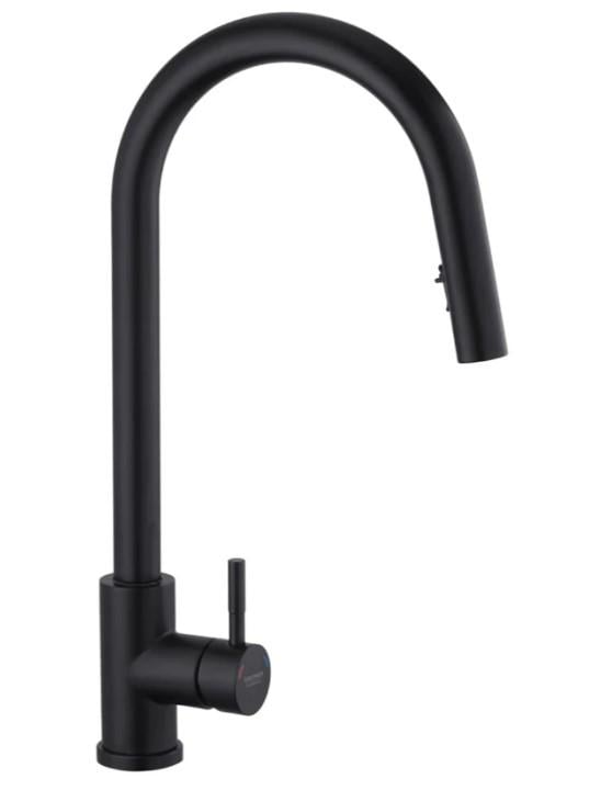 Смеситель для кухни с выдвижным изливом Kroner KRP Edelstahl Klassisch SCH03915 (60096)