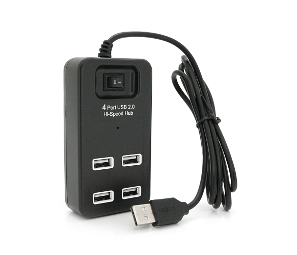 USB-хаб VOLTRONIC USB 2.0 4 порти Black (YT-HWS4-B)