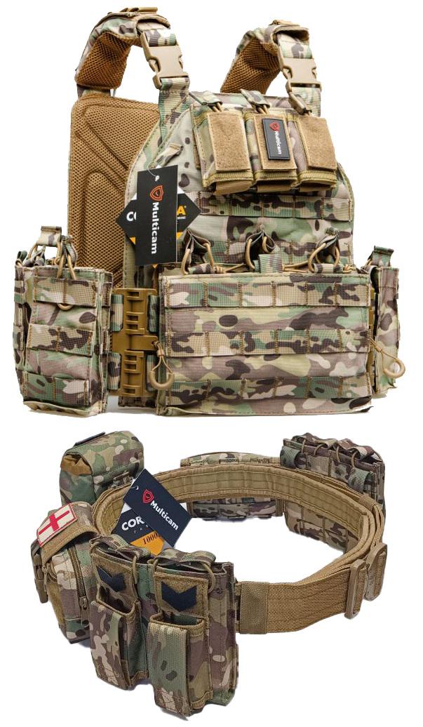 Плитоноска з РПС MULTICAM X470 MOLLE Cordura 1000D 5 підсумків Мультикам