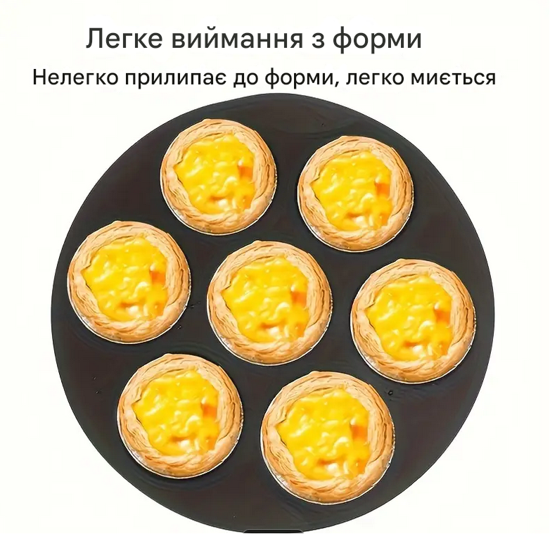 Форма силиконовая для выпечки и закусок в аэрогриле 17 см Серый (TYQ-7S) - фото 3 Форма силиконовая для выпечки и закусок в аэрогриле 17 см Серый (TYQ-7S) - фото 3