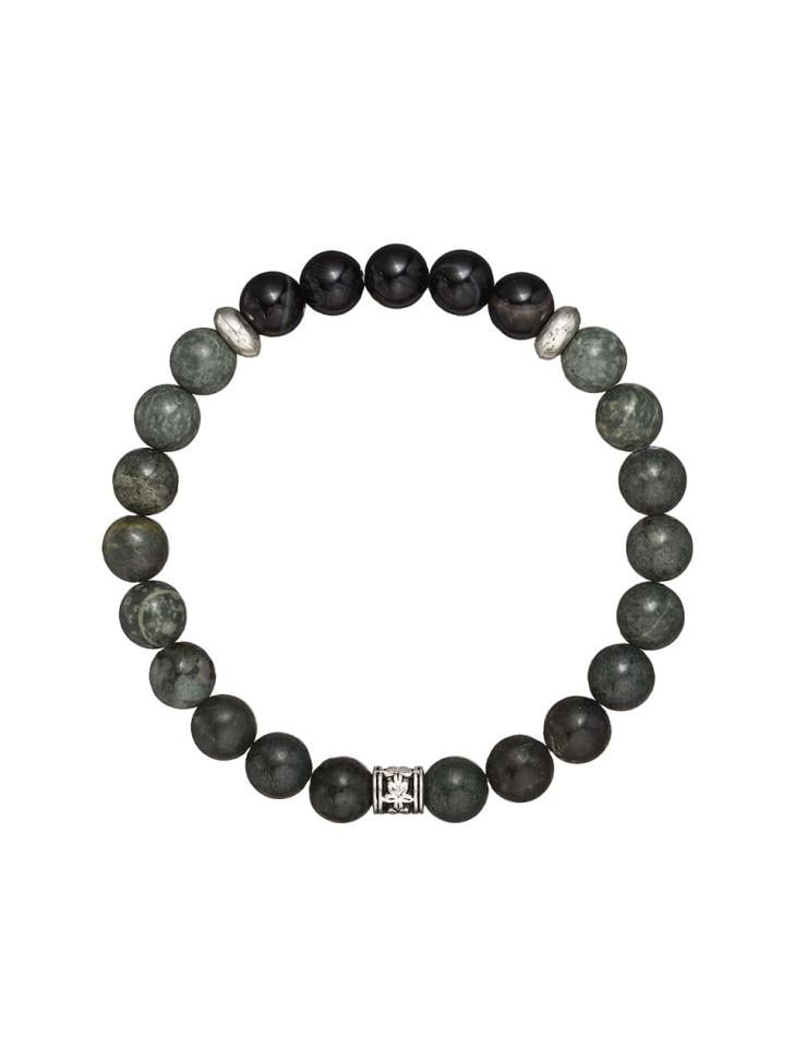 Браслет мужской из камня яшма и агат (5116)